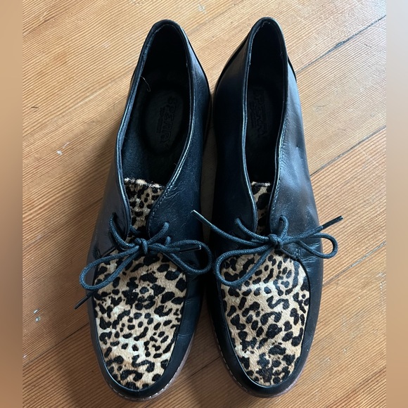 Sperry black and leopard loafer (NEW) - Picture 2 of 2